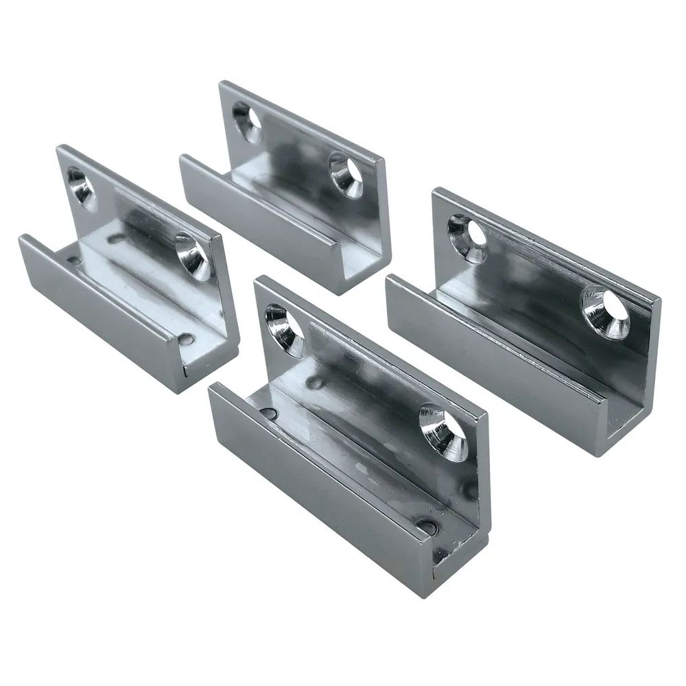 FONSEGRIVE Spiegelhalter, Glasstärke 4 - 6 mm, Breite 40 mm, verchromt poliert