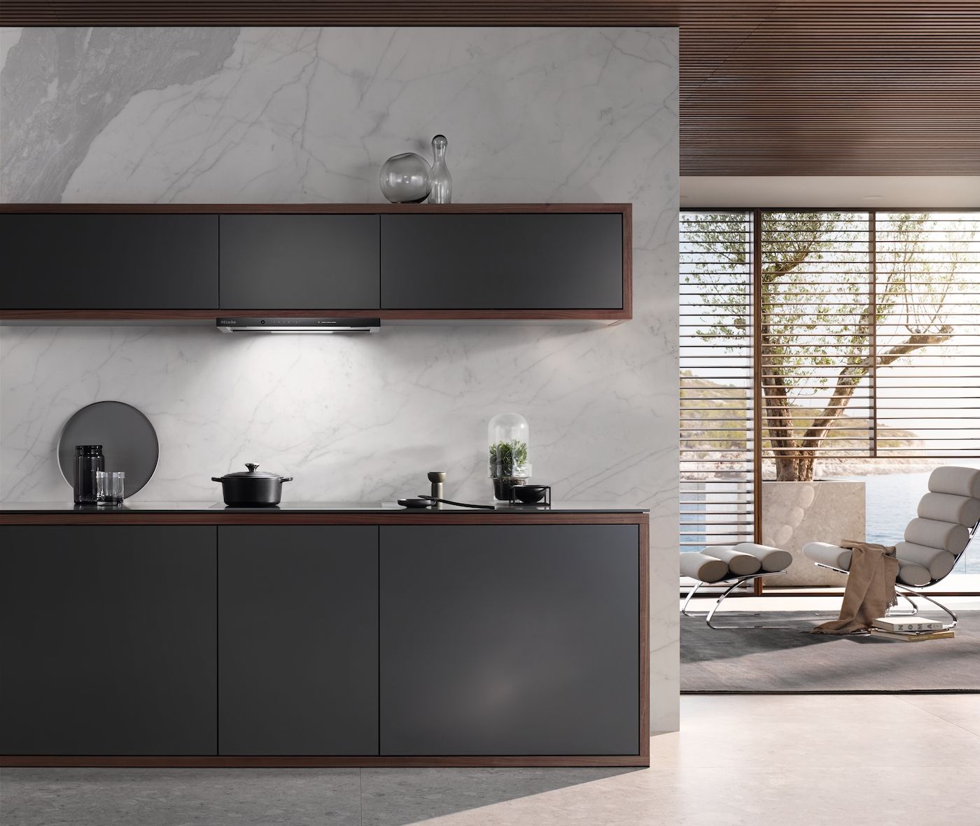 Miele Dunstabzugshaube DAS 4631 Obsidianschwarz, 125 Edition
