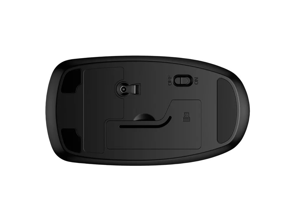 HP 230 Slim - Maus - optisch - 3 Tasten - kabellos - 2.4 GHz - kabelloser Empfänger (USB)