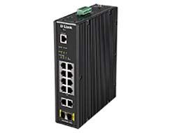 D-Link DIS 200G-12PS - Switch - managed - 10 x 10/100/1000 (8 PoE+)