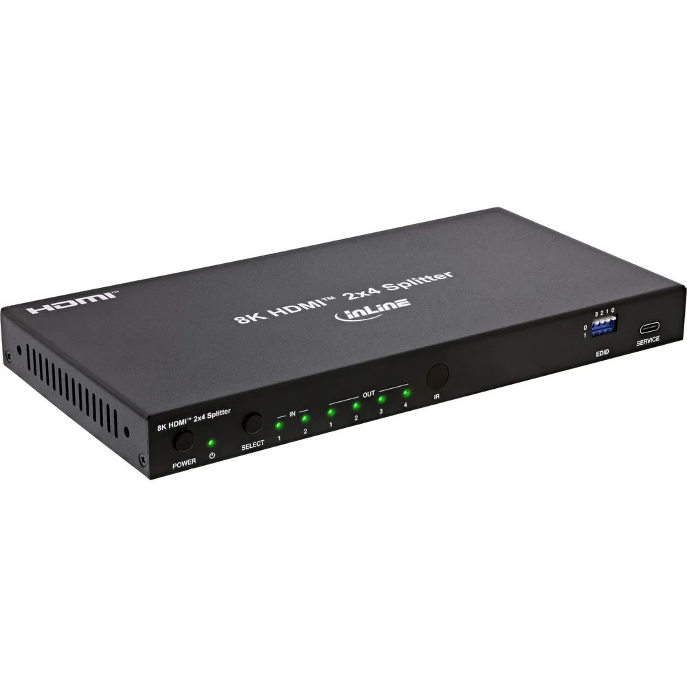 InLine Video Splitter - 2x4 - HDMI 8K/60Hz (4K/120Hz)