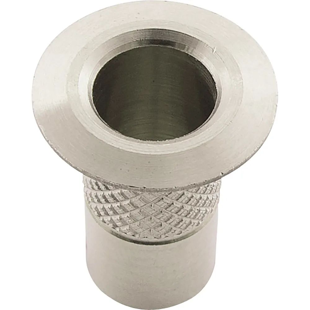IBFM Bodenbüchse ohne Verschluss, 10 mm, Messing vernickelt