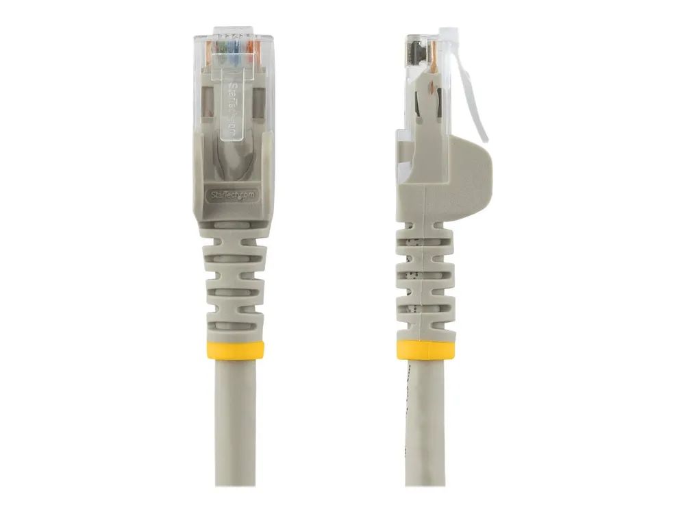 StarTech.com 10m Cat6 Gigabit Snagless Patchkabel - RJ45 UTP Netzwerkkabel mit Schutzmanschette - Cat 6 Kabel - Grau - Patch-Kabel - RJ-45 (M)
