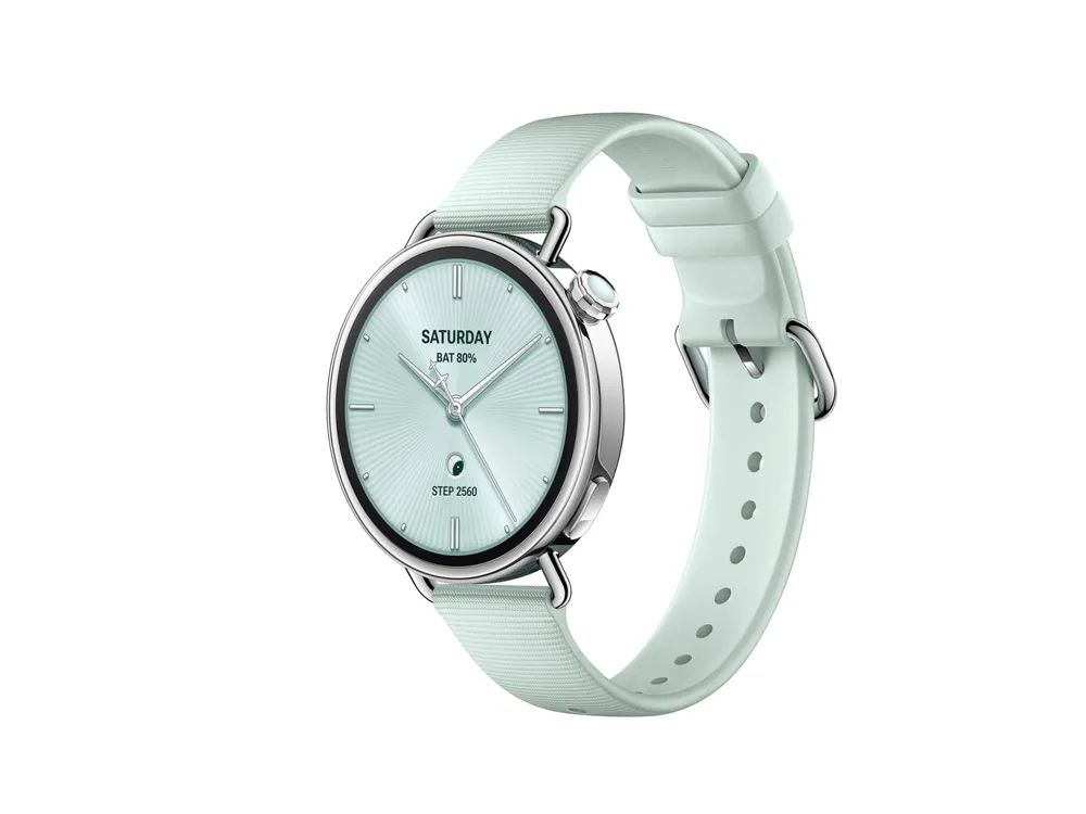 Xiaomi Watch S4 - 41 mm - intelligente Uhr mit Riemen - fluororubber - Handgelenkgröße: 120-190 mm - Anzeige 3.4 cm (1.32")