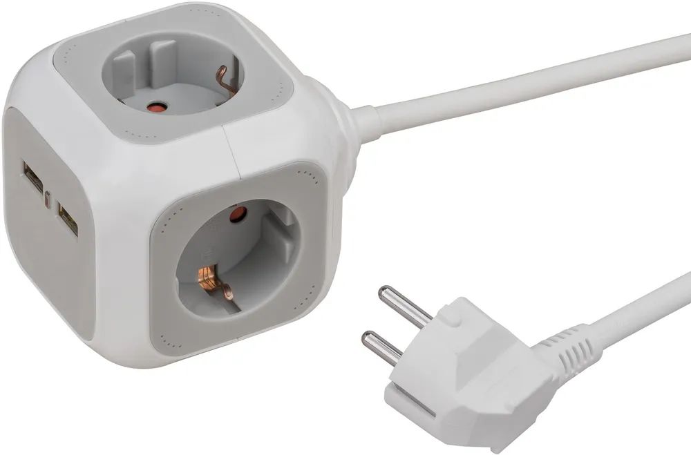 Brennenstuhl Steckdosenwürfel 4fach + USB *DE*