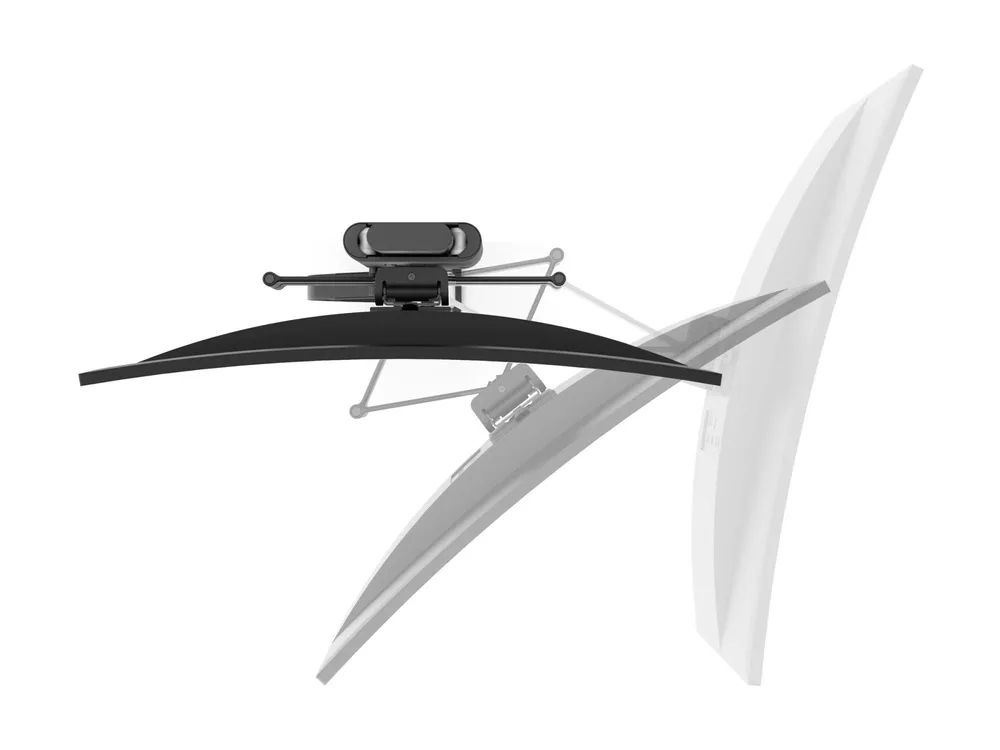 Ergotron TRACE - Befestigungskit (Spannbefestigung für Tisch, Pivot, Basis, VESA-Abstandshalter, Hubsäule, Verlängerungsarm) - Konstante Krafttechnologie - für LCD-Display - mattschwarz - Bildschirmgröße: up to 96.5 cm (up to 38")