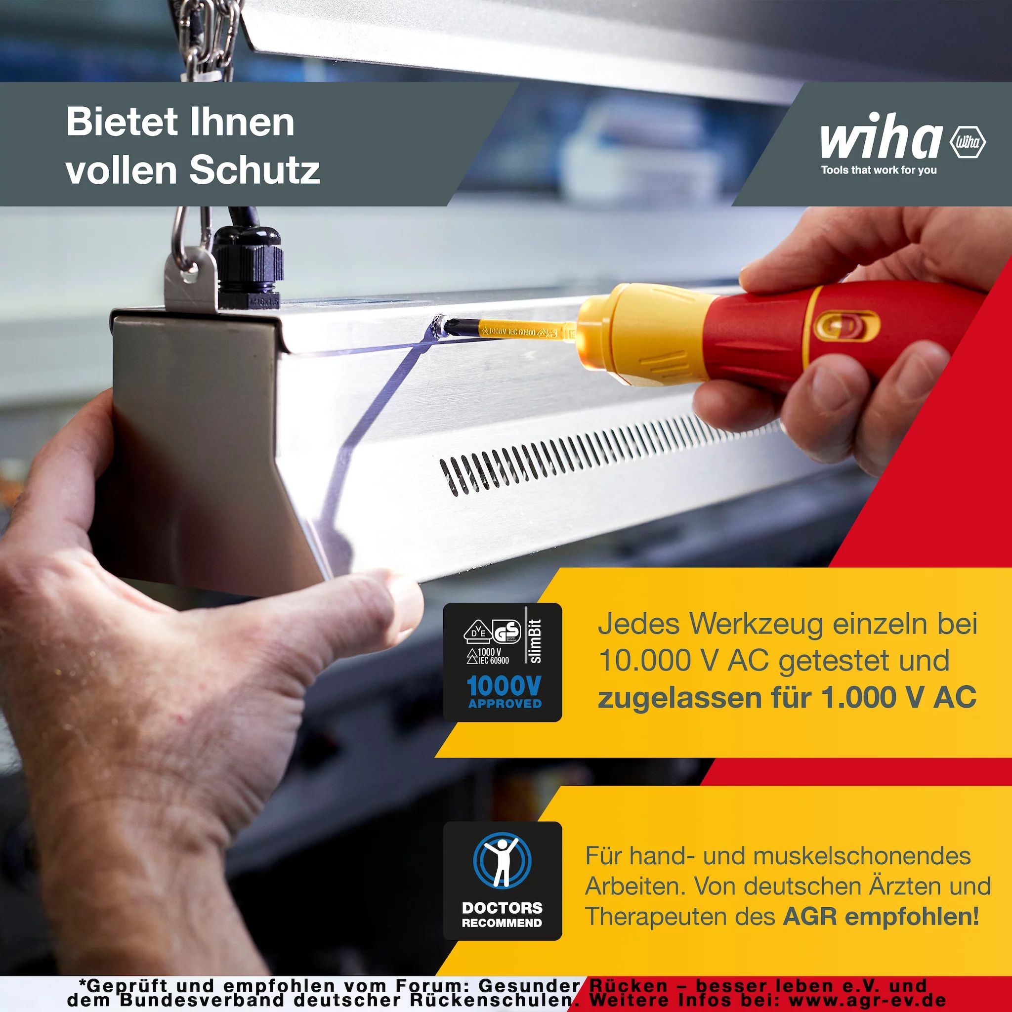 Wiha E-Schraubendreher speedE® II electric 7-tlg mit slimBits, Batterien und USB-Ladegerät in L-Boxx
