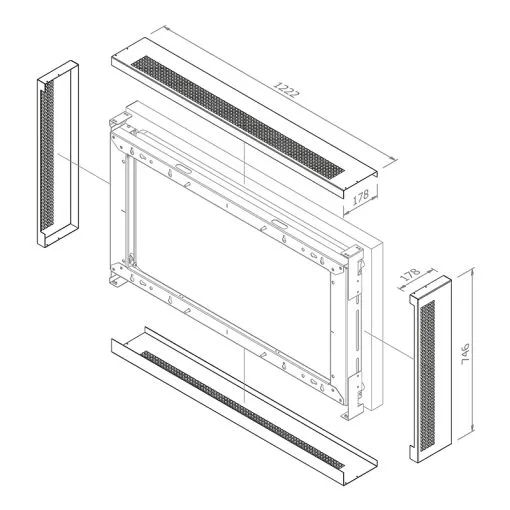 Hagor Cover-Set WH LG 55XE4F