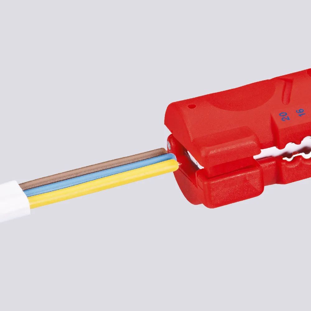 KNIPEX Abmantelungswerkzeug für Flach- und Rundkabel 125 mm