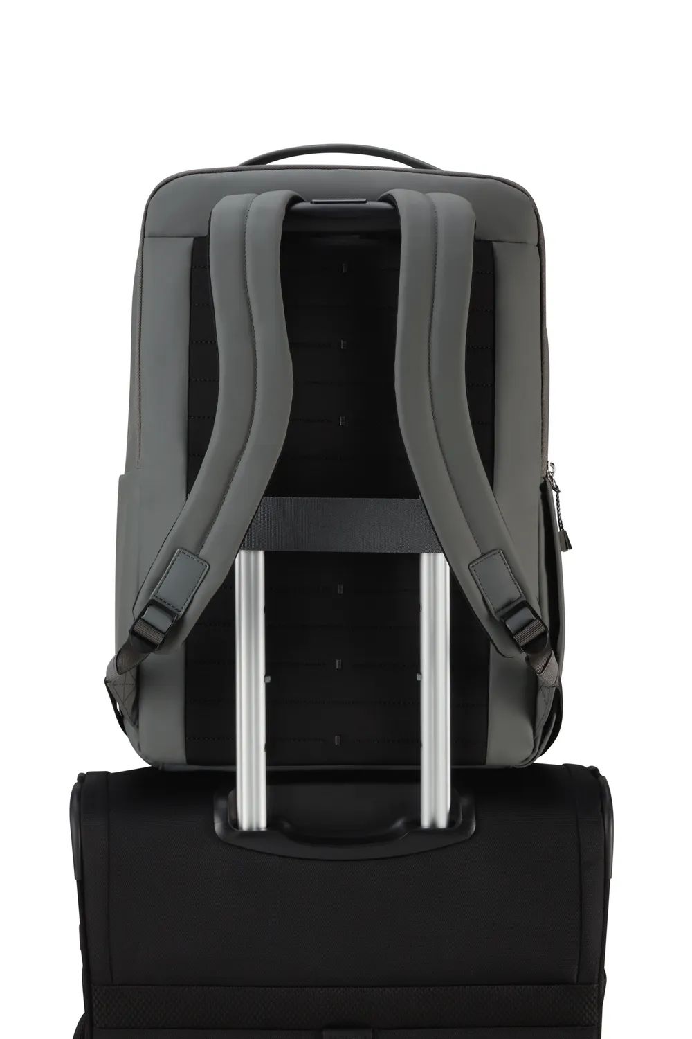 SAMSONITE WANDER LAST UNDERSEAT BACKPACK M, GUNMETAL GREEN