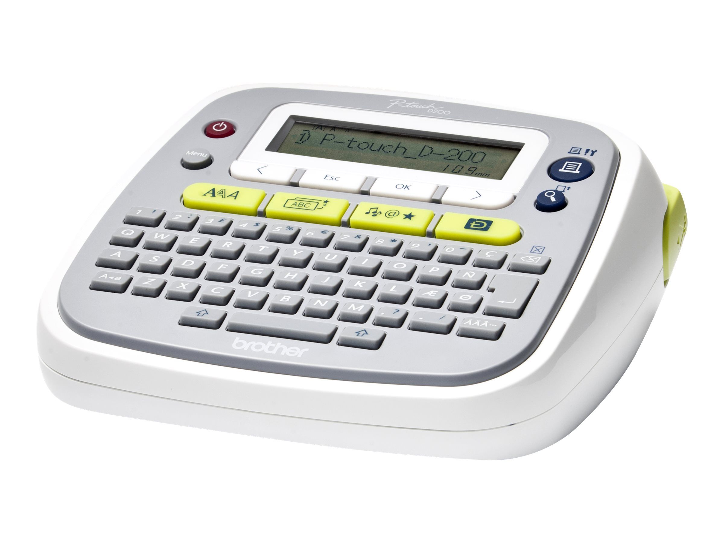 Brother P-Touch PT-D200BWVP - Beschriftungsgerät - s/w - Thermotransfer - Rolle (1,2 cm)