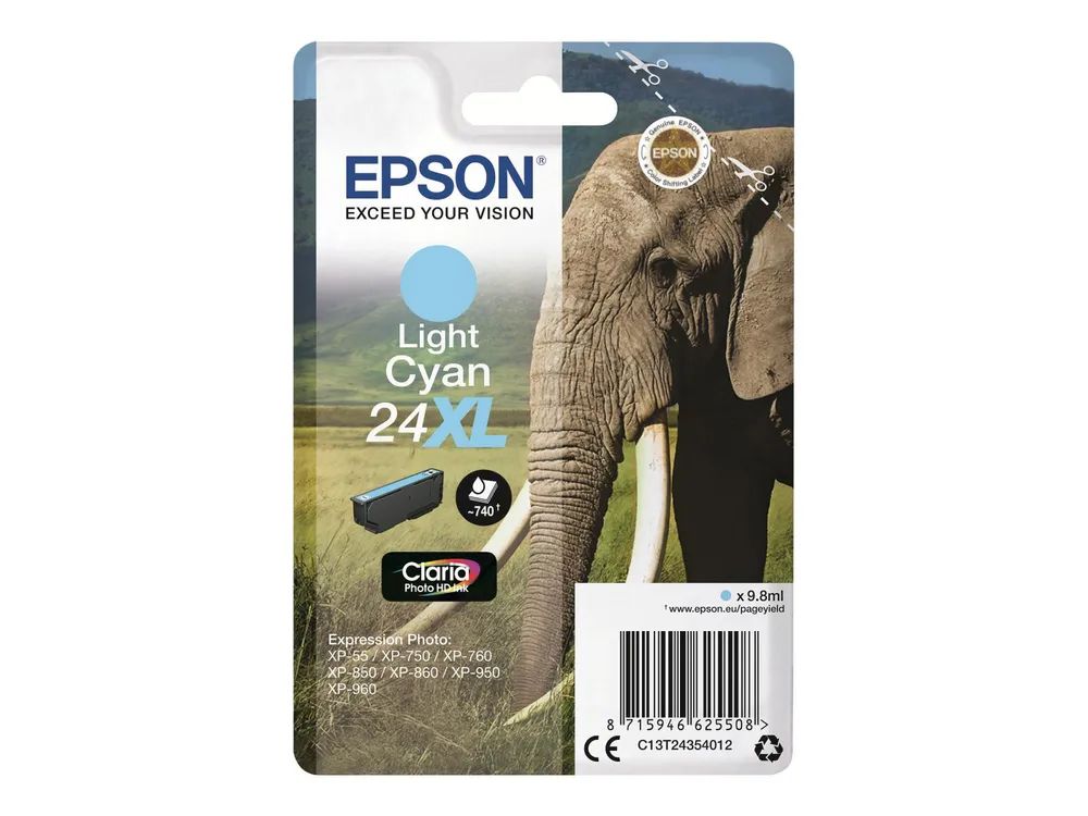 Epson 24XL - 9.8 ml - XL - hell Cyan - original