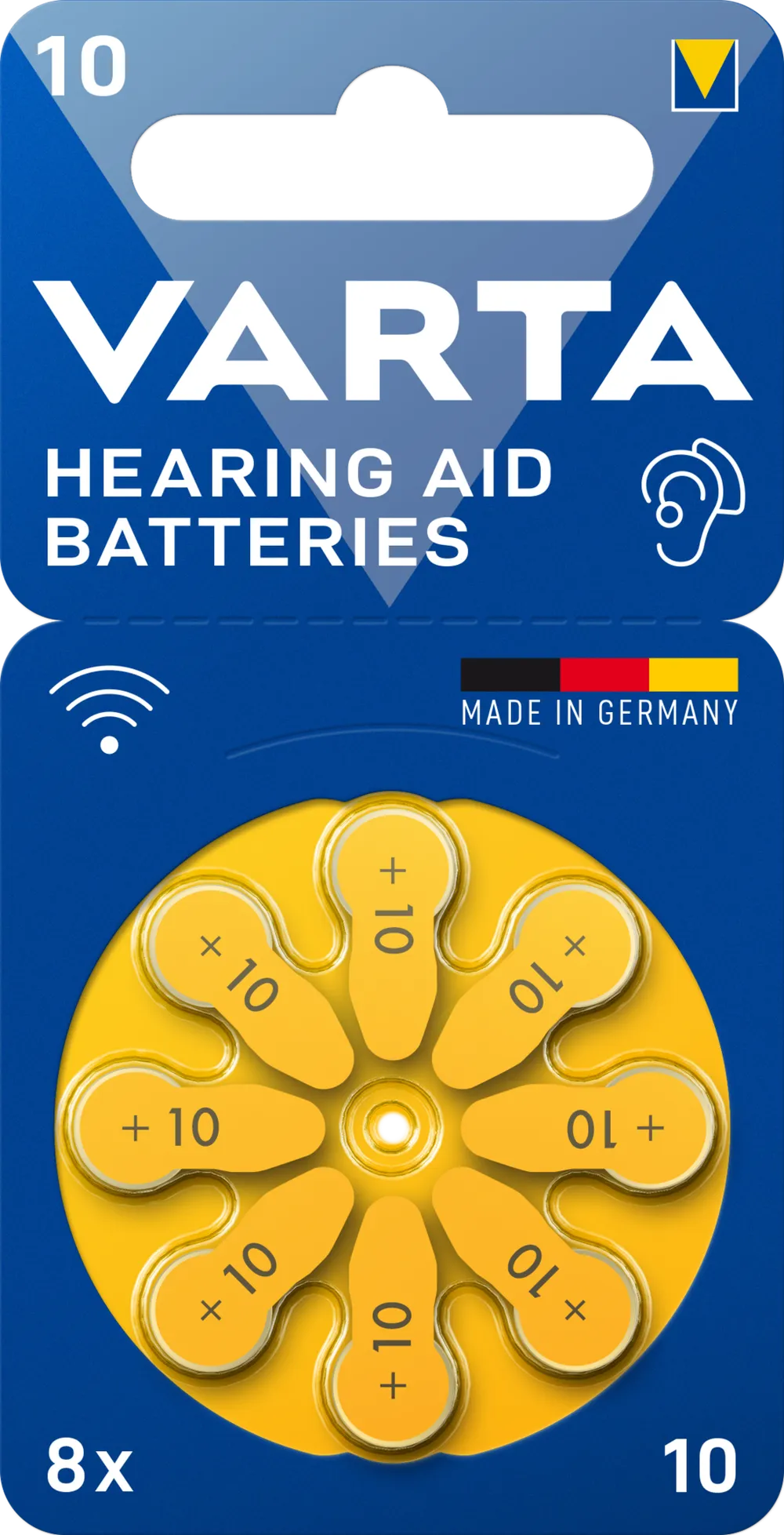 VARTA Hearing Aid Batteries 10 Blister 8