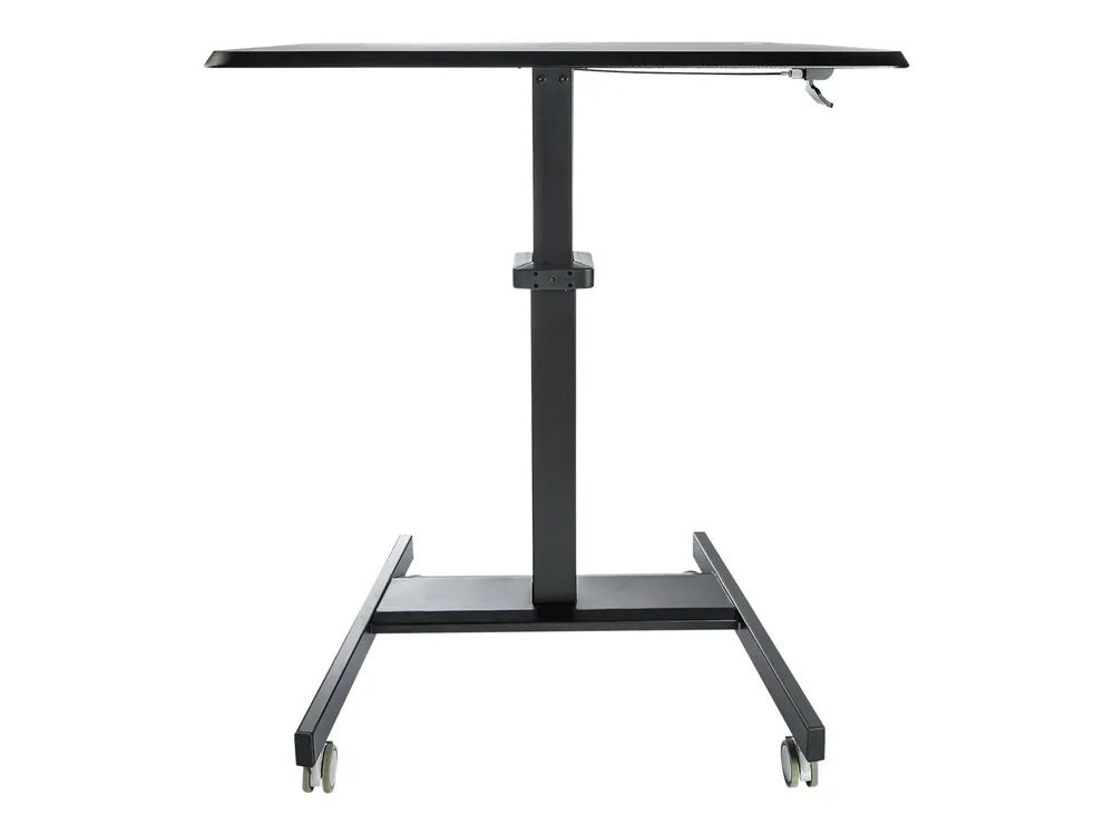 StarTech.com Höhenverstellbarer Schreibtisch - Sit Stand Workstation - Ergonomischer Stehpult mit Rollen - One-Touch-Lift für Lehrer/Schüler (STSCART2)