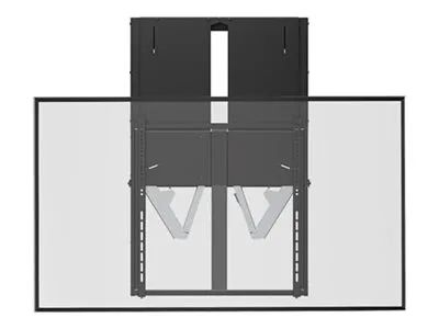VivoLink FlexiLift - Befestigungskit (2 Wandhalterungen, Adapterplatte) - für Flachbildschirm - Stahl - Schwarz - Bildschirmgröße: 165.1-218.4 cm (65"-86")