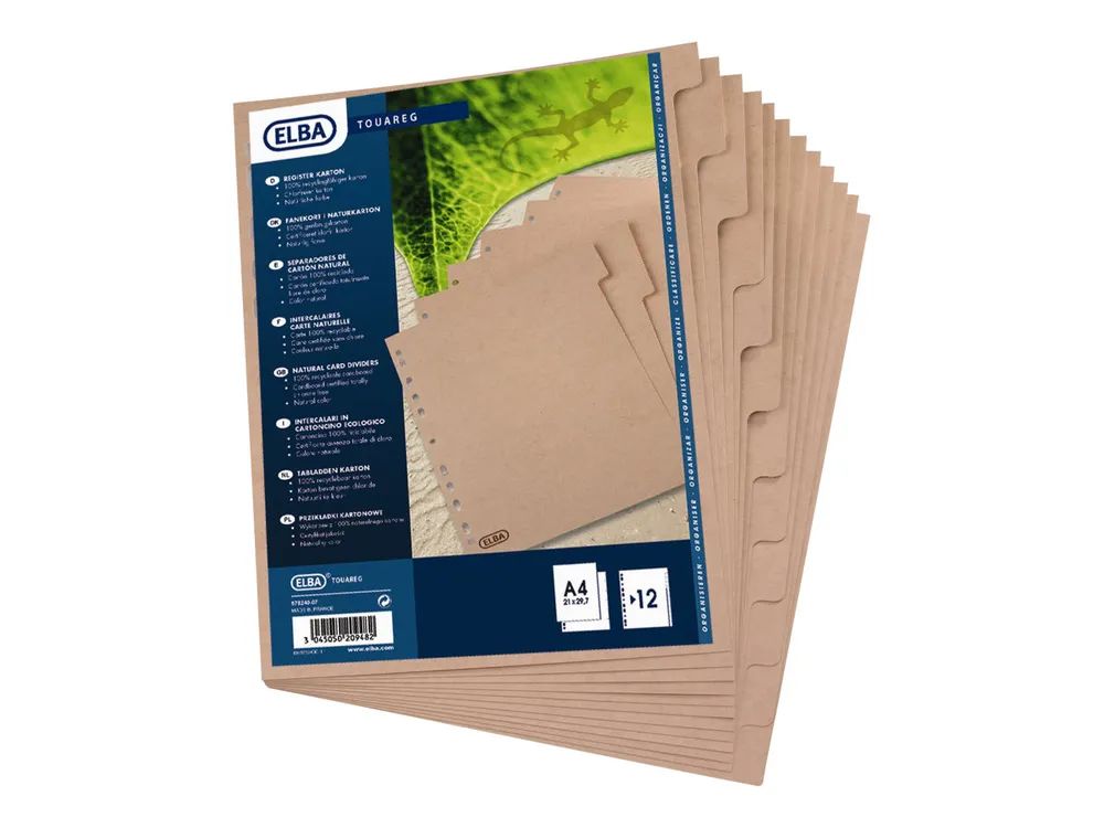 Oxford ELBA Touareg - Trennelement - 12 Teile - für A4 (210 x 297 mm)