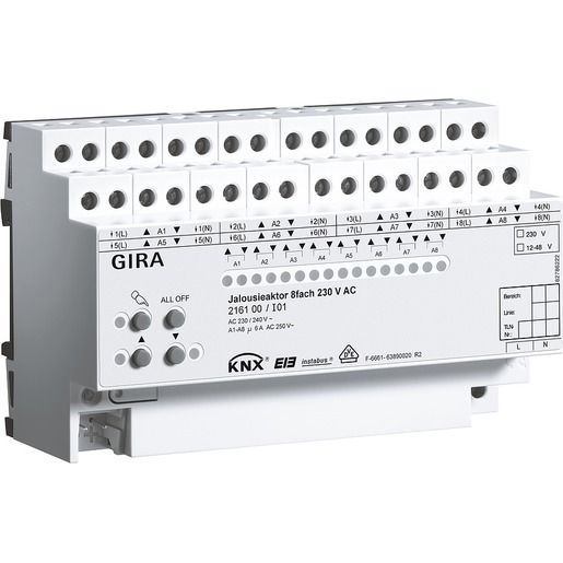 Gira REG-JALOUSIEAKTOR 8-FACH 230V~ / GIRA 216100 INSTABUS 216100