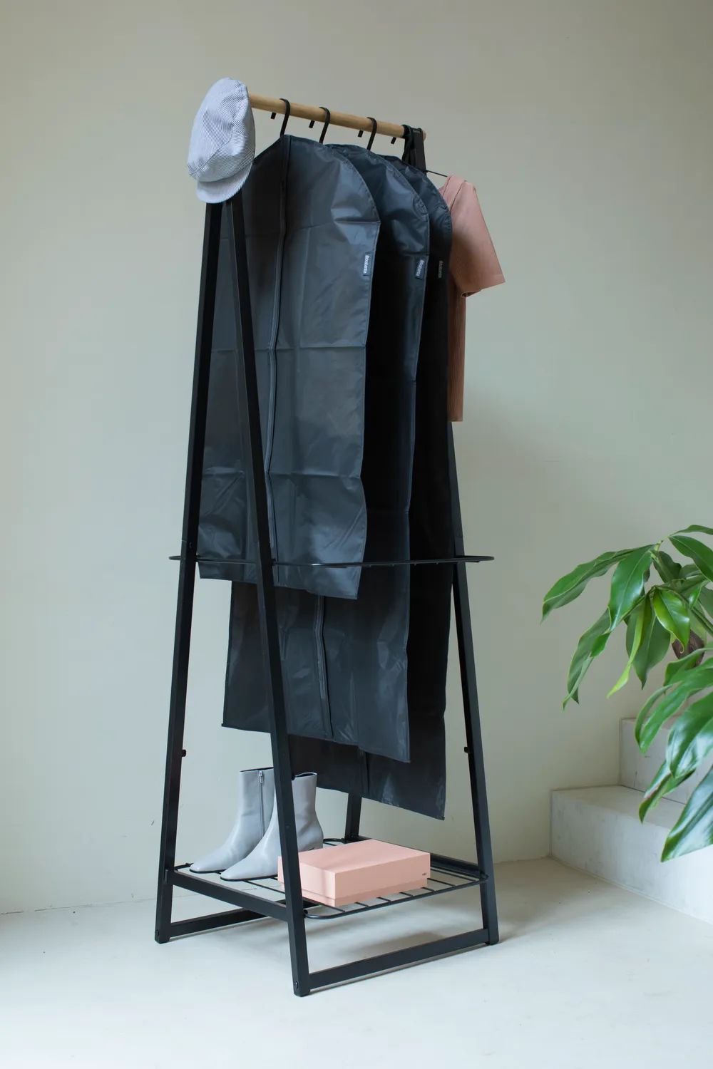 Brabantia Kleiderschutzhüllen. 3-er Set - Black