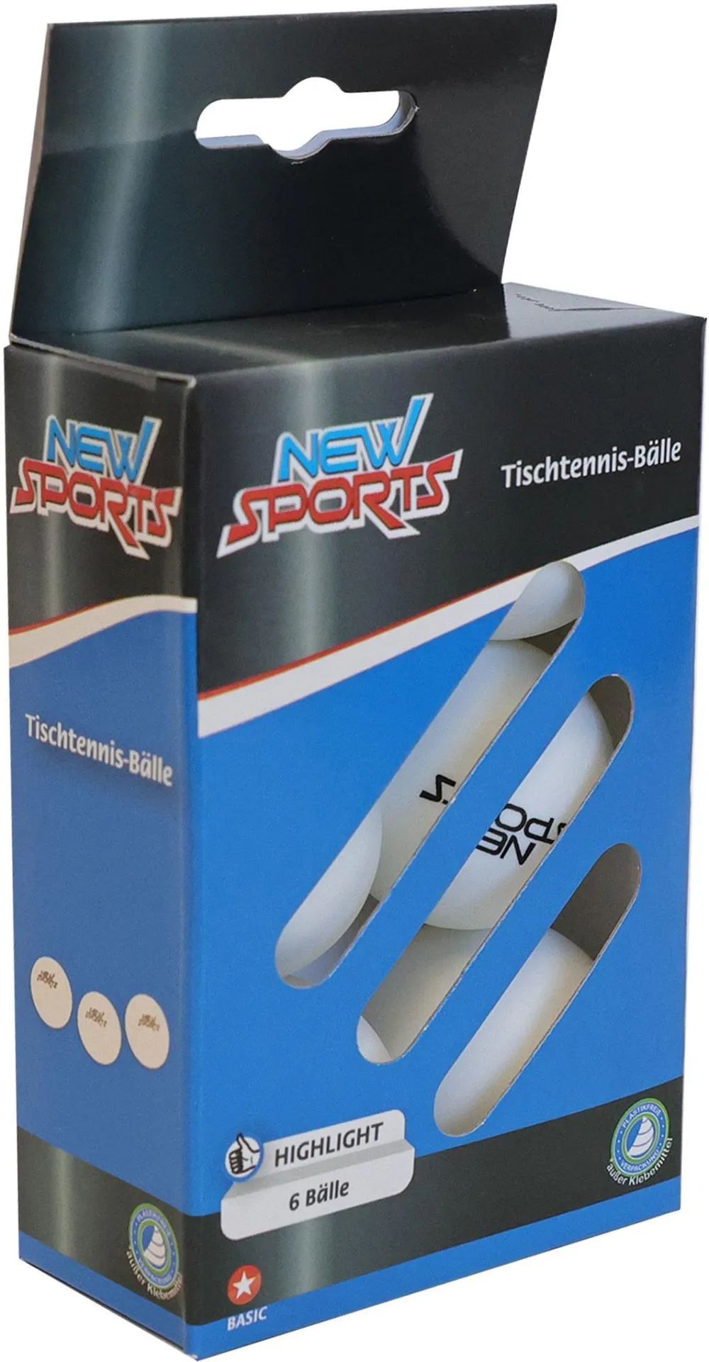 VEDES Großhandel GmbH - Ware NSP TT Bälle 6 Stück, weiß