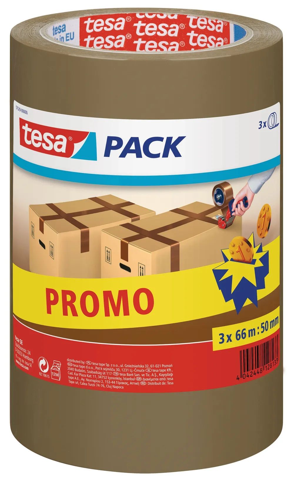 tesapack® 4280 Chamois 66m x 50mm, Papier-Packband