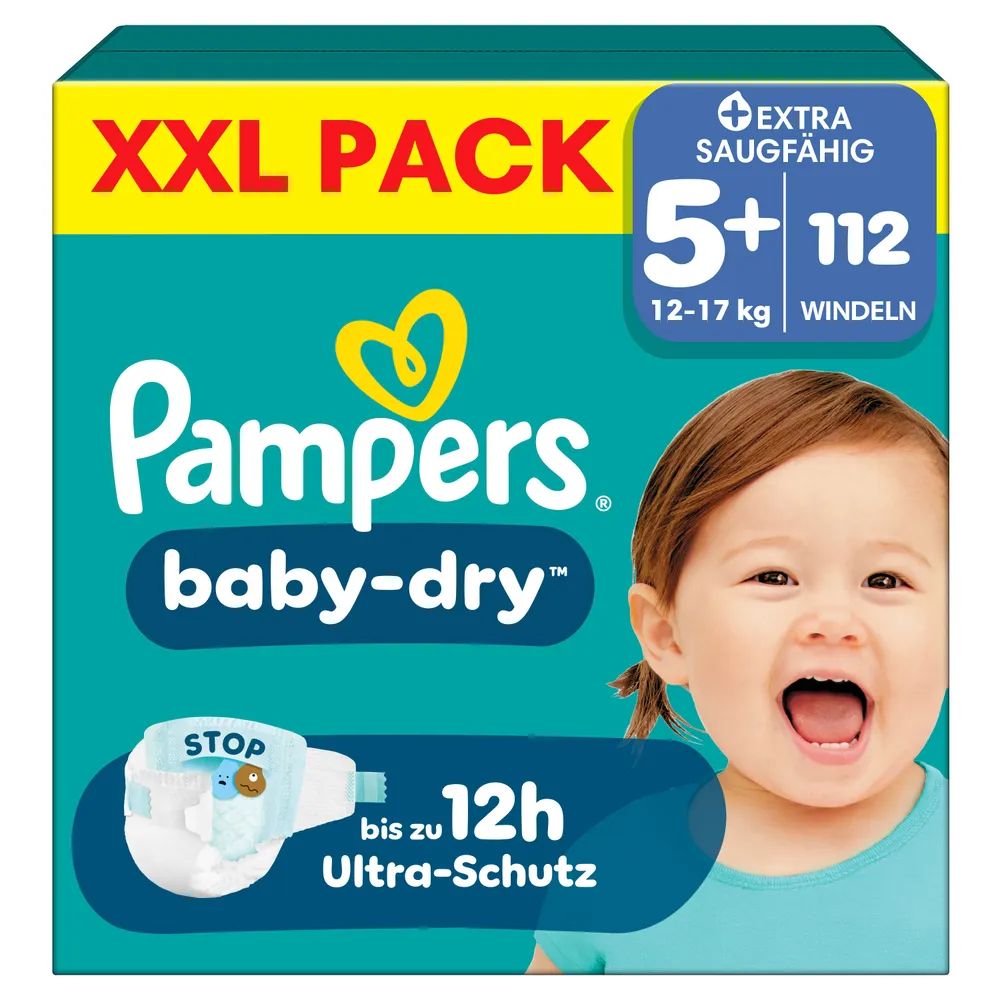 Pampers Baby Dry Gr. 5+ Junior Plus 12-17kg 