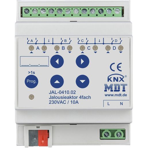 MDT JALOUSIEAKTOR 4FACH 10A 230V / JAL-0410.02
