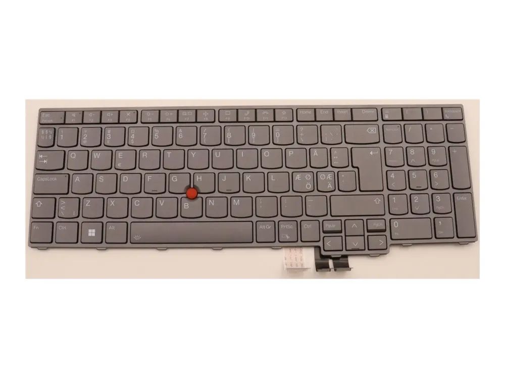 Lenovo Chicony - Ersatztastatur Notebook - mit Trackpoint - hinterleuchtet - QWERTY - Nordisch (Englisch/Dänisch/Finnisch/Norwegisch/Schwedisch)