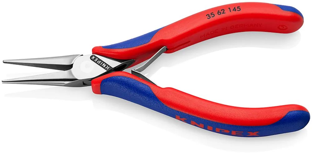 KNIPEX Elektronik-Greifzange mit Mehrkomponenten-Hüllen spiegelpoliert 145 mm