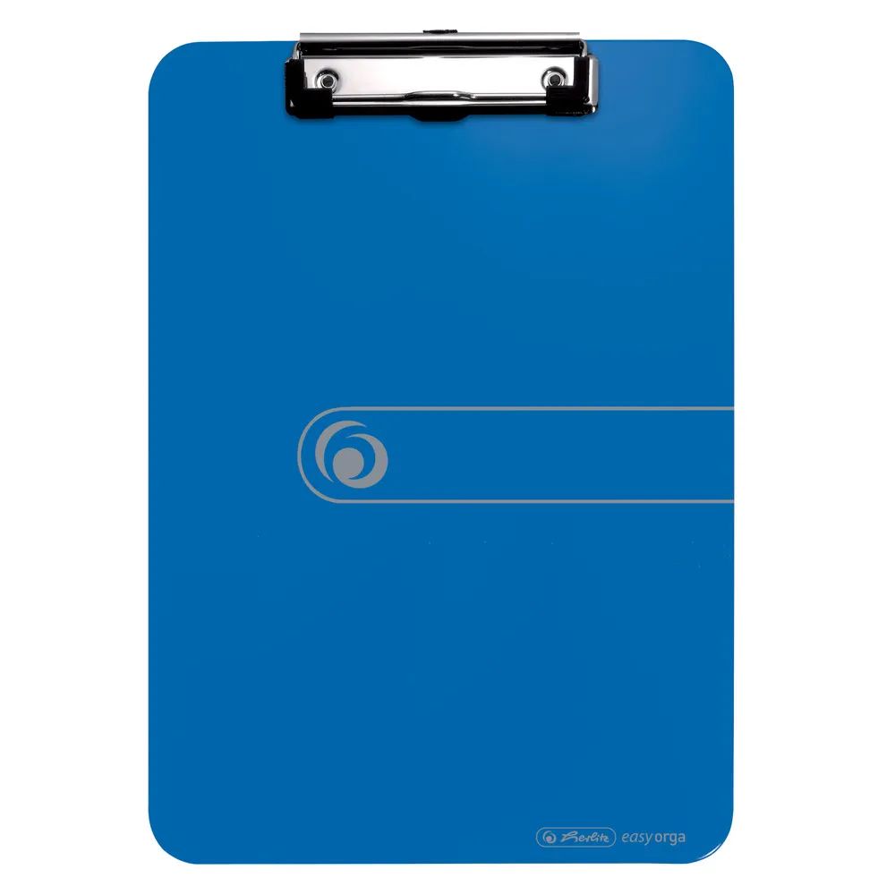 Herlitz easy orga to go Klemmbrett A4, Kunststoff, Opak Blau