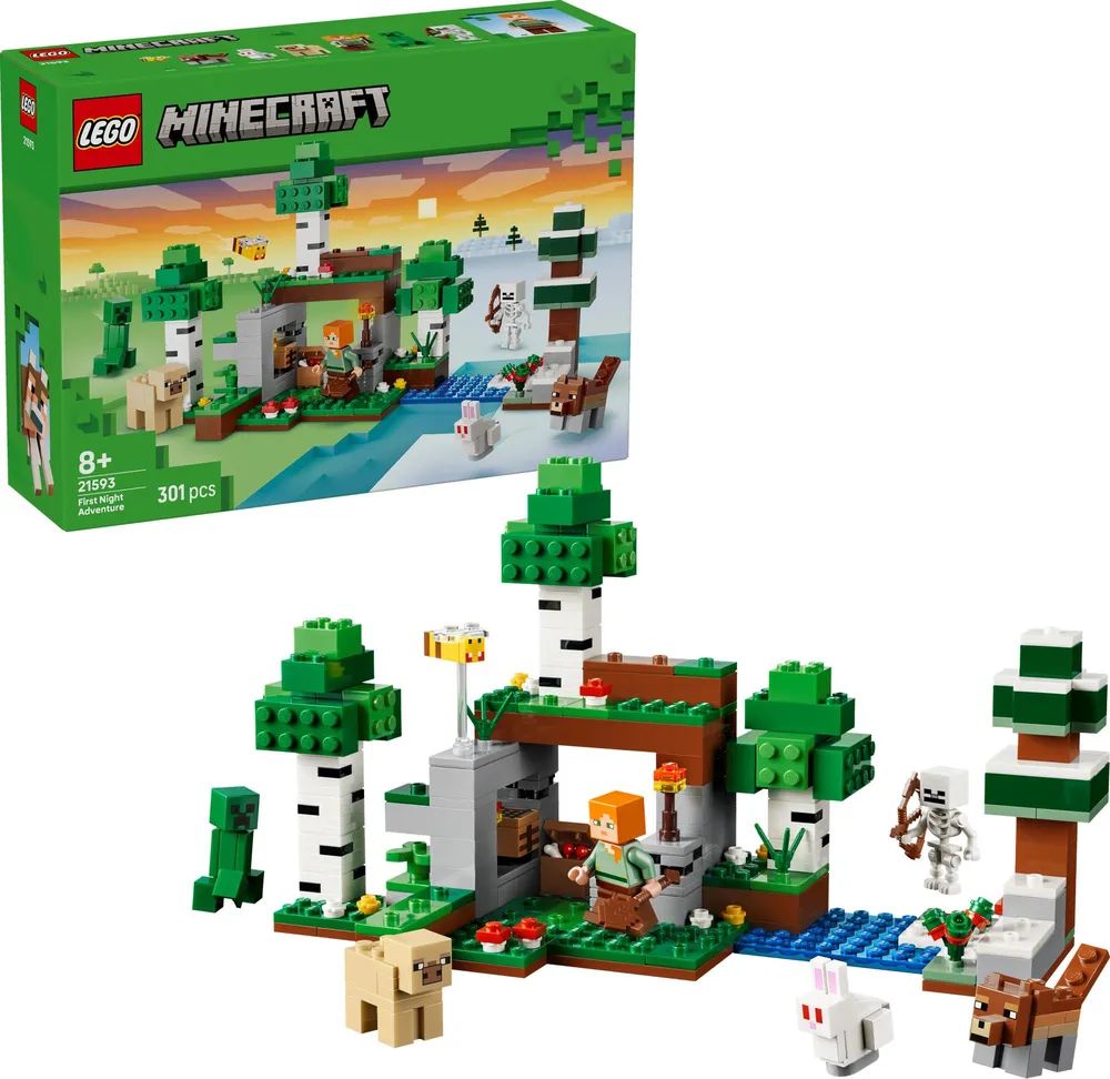LEGO 21593 Minecraft Erstes Abenteuer in der Nacht