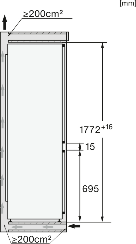 Miele KFN 7774 D Einbau Kühl-/Gefrier-Kombinationen
