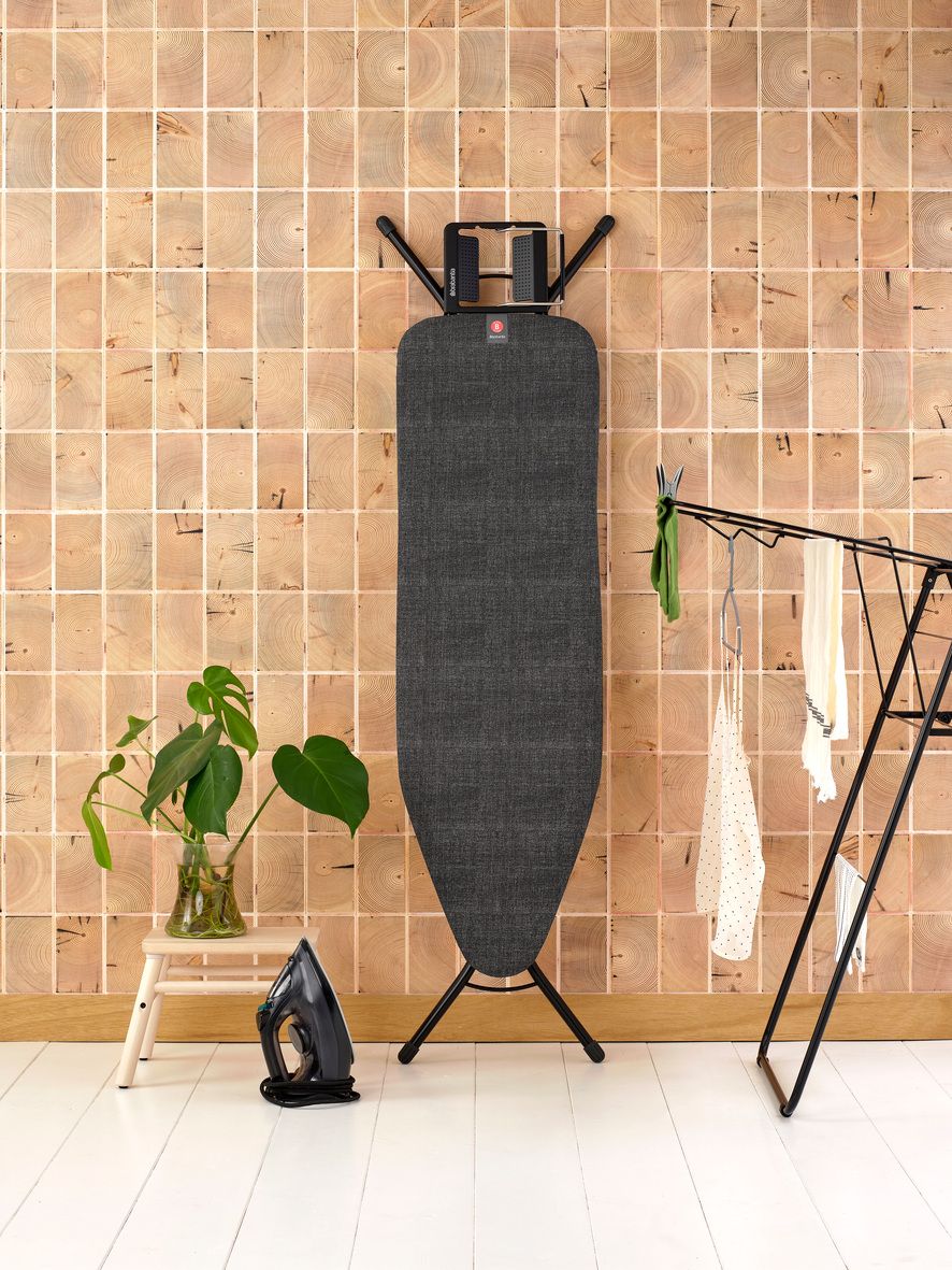 Brabantia Bügeltisch B, 124x38cm, Dst-Mulde, Denim Black
