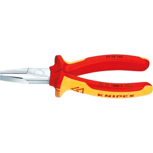 Knipex VERCHROMT VDE 2-K 160 MM / KNIPEX FLACHZANGE 20 06 160