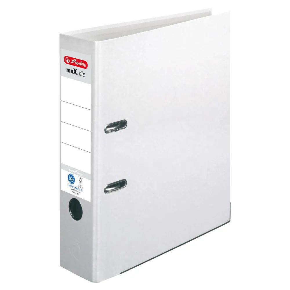 herlitz Ordner maX.file nature plus A4 8cm weiß