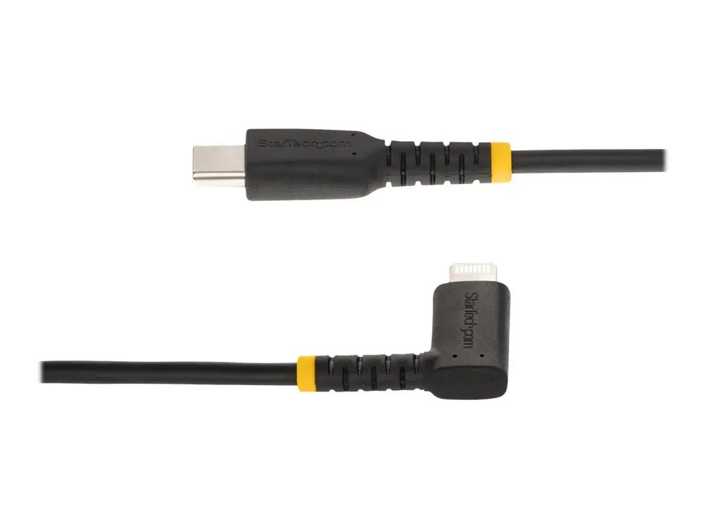 StarTech.com 1 m USB-C auf Lightning Kabel mit Winkelstecker, Ladekabel