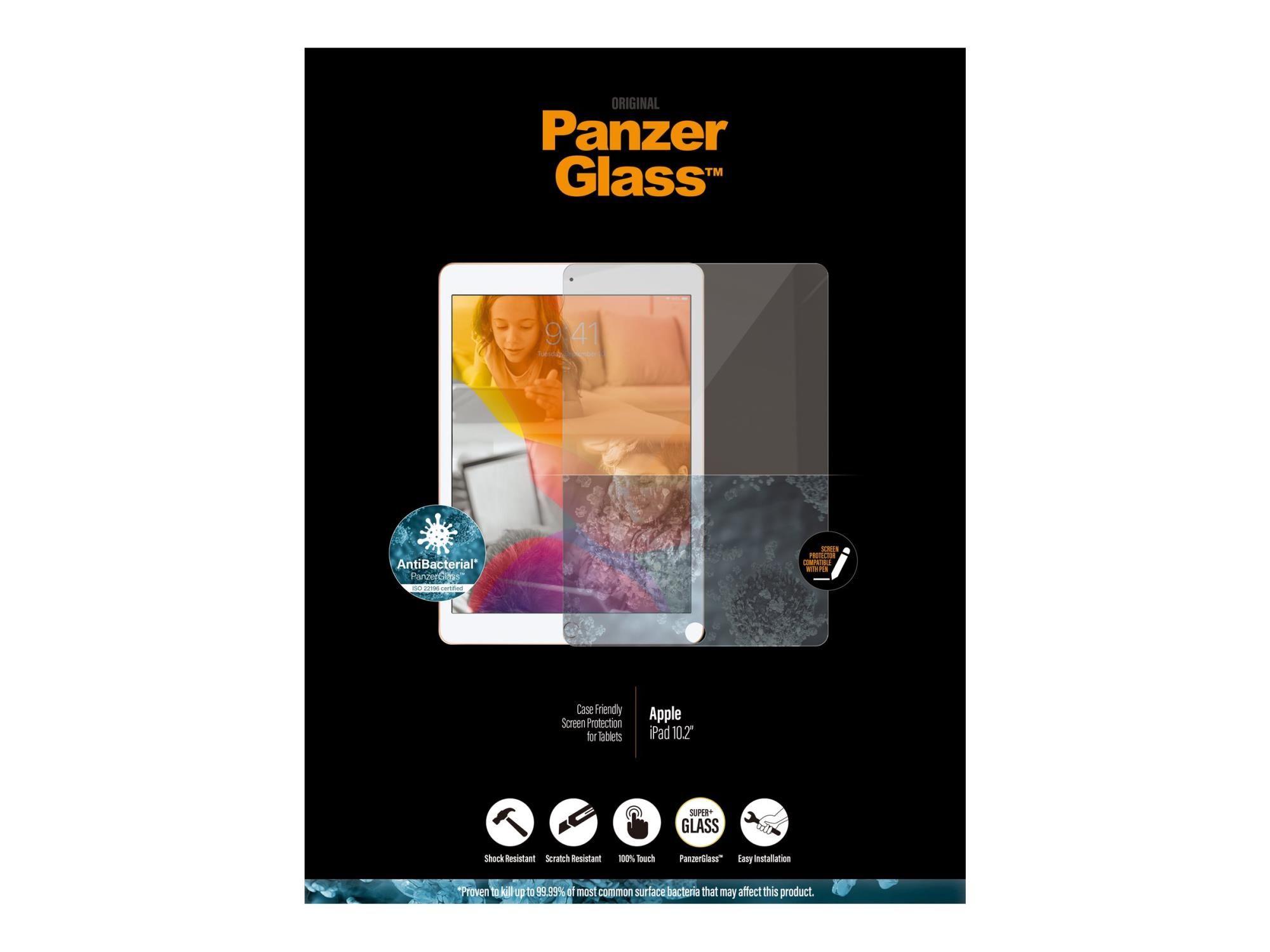 PanzerGlass Bildschirmschutz für Tablet - Case-kompatibel - Glas - 10.2" - kristallklar - für Apple 10.2-inch iPad (7. Generation, 8. Generation, 9. Generation)