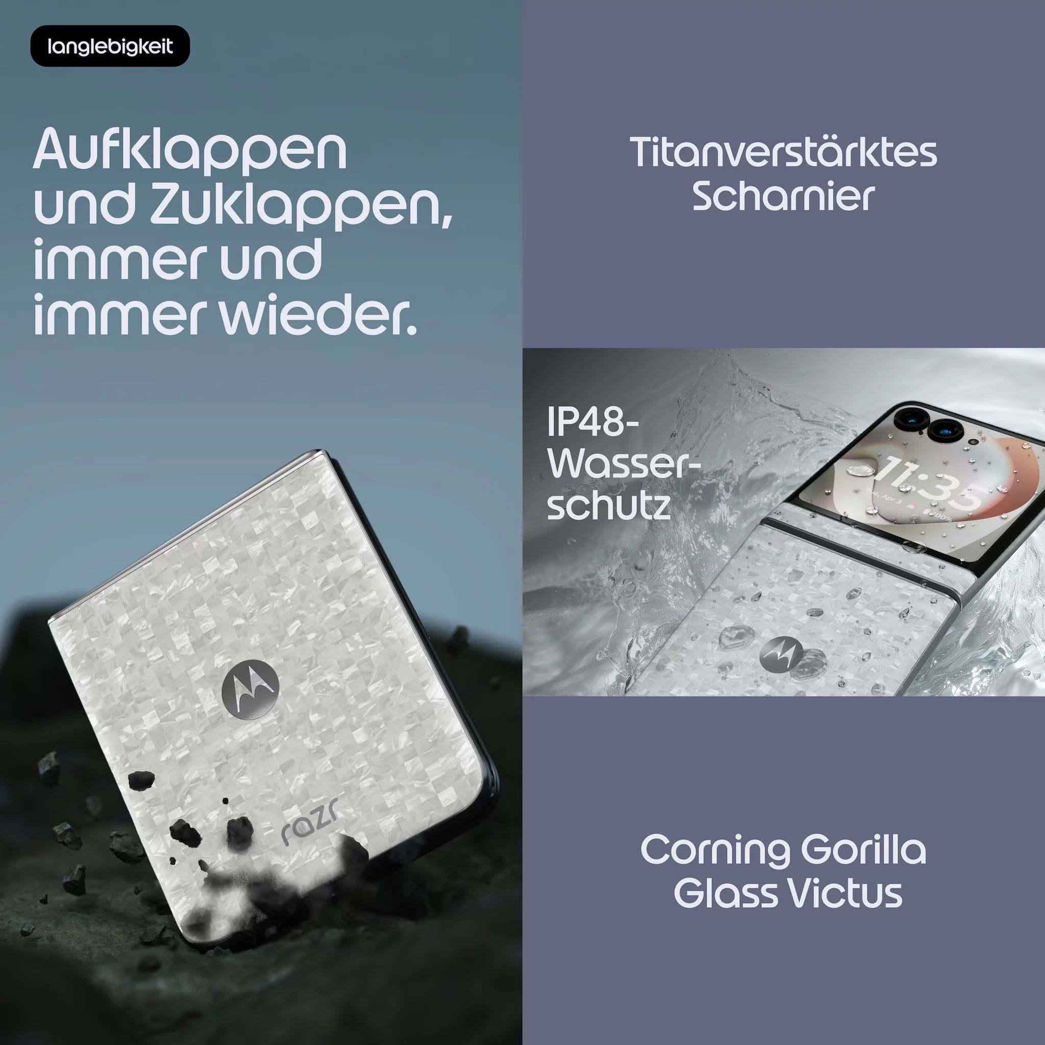 MOTOROLA MOTO RAZR 70 8/256GB, PANTONE BRIGHT WHITE