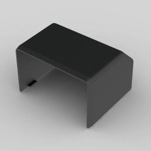 Kopos FÜR INST.KANAL LH 60X40 / KOPOS ENDSTÜCK SCHWARZ 8651_FB