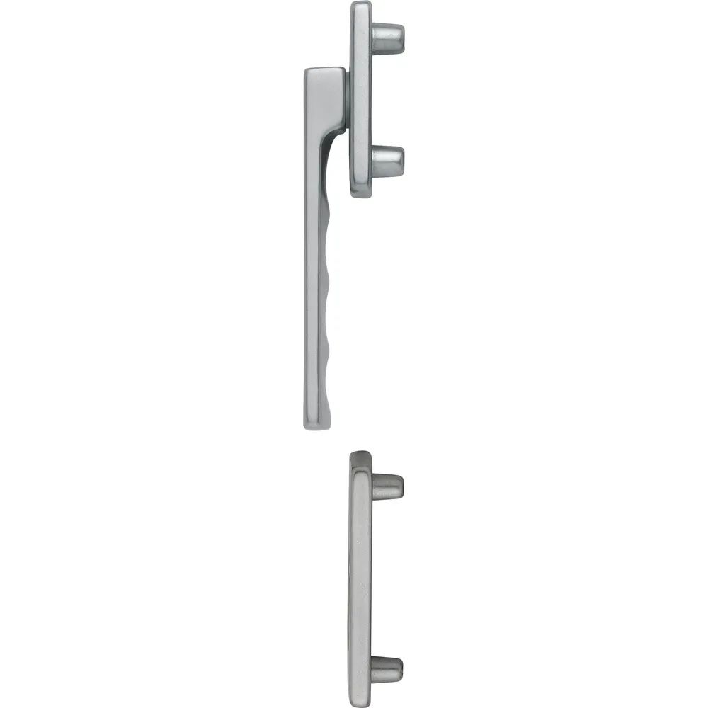 HOPPE Fenstergriff-Halbgarnitur TOULON außen flach, Aluminium Edelstahl Effekt