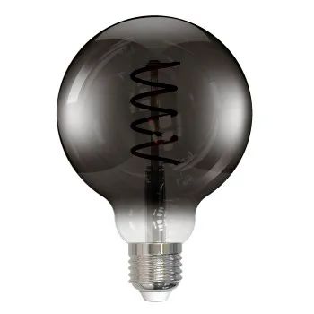 Hama LED-Filamentlampe, E27, Globe G95, smoke, klar, extra Warmweiß, dimmbar