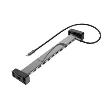 Hama USB-C-Docking-Station "Connect2Office Work", Silikon-Standfüße, 12 Ports