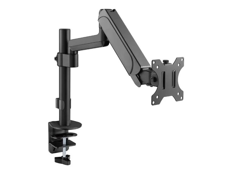 Equip Befestigungskit (Klemmmontagesockel, Tischplattenbohrung) - Gasfeder - für LCD-Display / Curved LCD-Display - Kunststoff, stainless steel - Schwarz - Bildschirmgröße: 43.2-81.3 cm (17"-32")