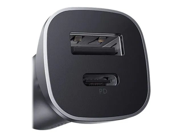 Ugreen Auto-Netzteil - 18 Watt - 3 A - PD 3.0, QC 4.0 - 2 Ausgabeanschlussstellen (USB, 24 pin USB-C)