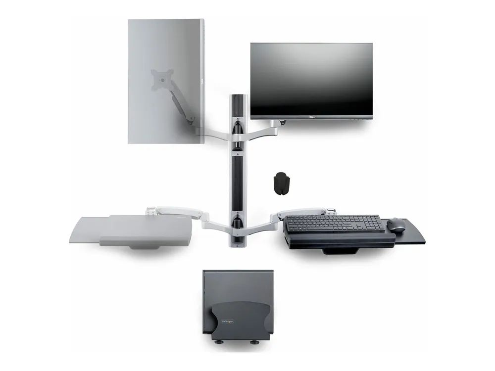 StarTech.com Wall Mount Workstation, VESA Mount For 32" Monitors (22lb/10kg)