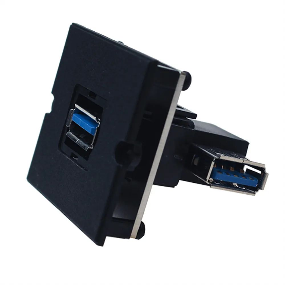 BACHMANN Rahmen 1xUSB 3.0, 90° Abgang seitlich