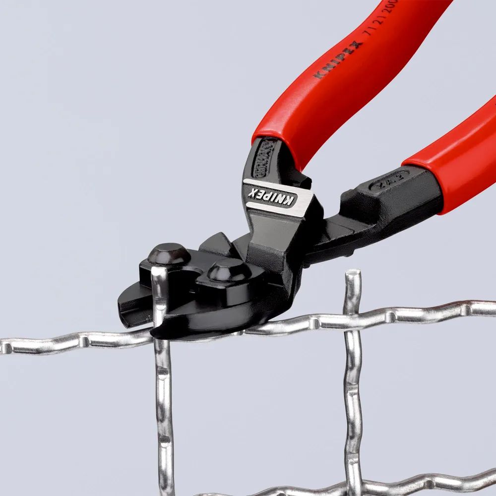 KNIPEX CoBolt® Kompakt-Bolzenschneider mit Kunststoff überzogen schwarz atramentiert 200 mm