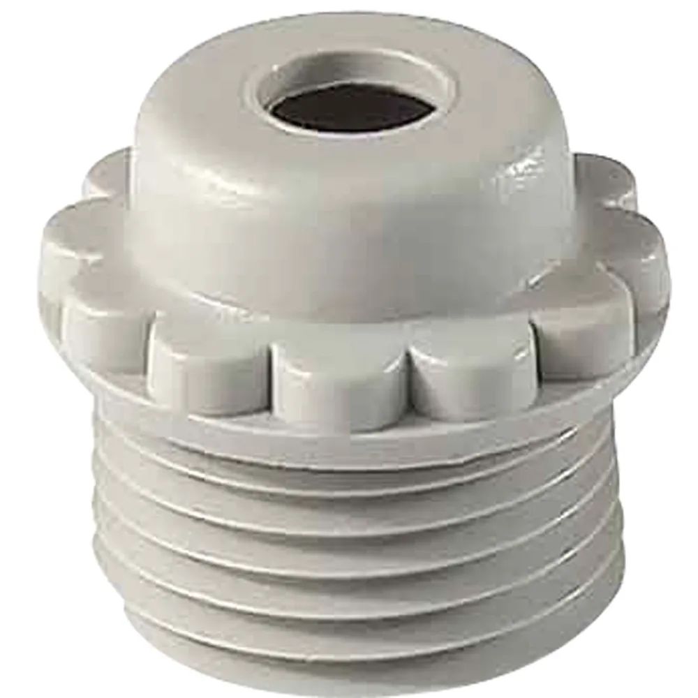 Edler Systems Kabeltechnik GmbH Würgenippel PG21 mit Loch, RAL 7035 lichtgrau