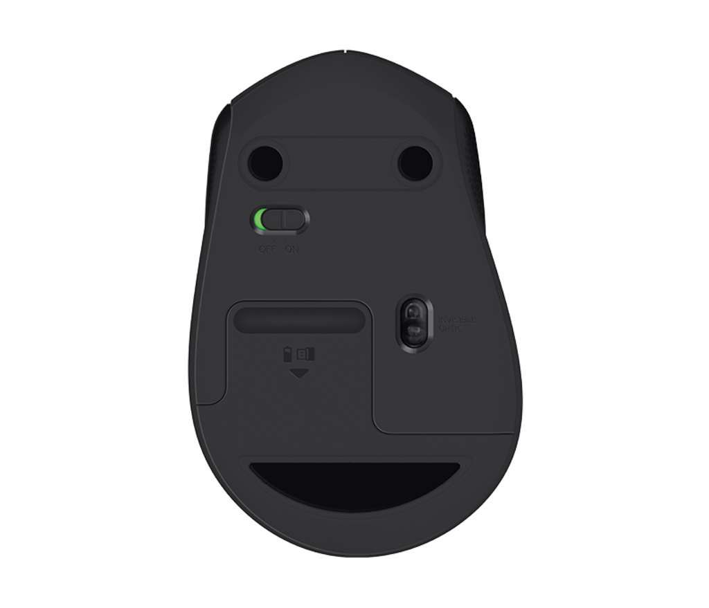 Logitech B330 Silent Plus - Maus - optisch - 3 Tasten - kabellos - 2.4 GHz - kabelloser Empfänger (U