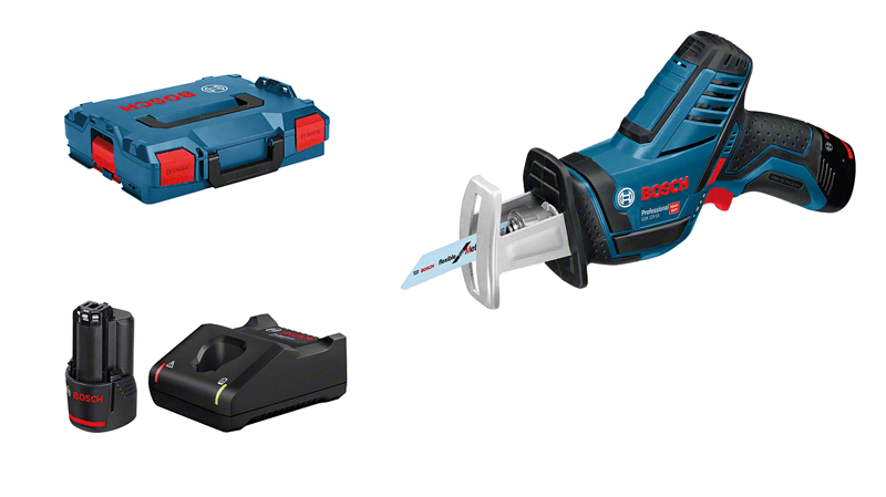 Bosch Professional GSA 12V-14 L-Boxx + Akku