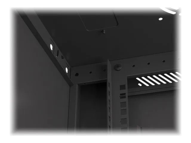 Lanberg WF01-6406-00B - Schrank Netzwerkschrank - geeignet für Wandmontage - Schwarz, RAL 9004 - 6U - 48.3 cm (19")